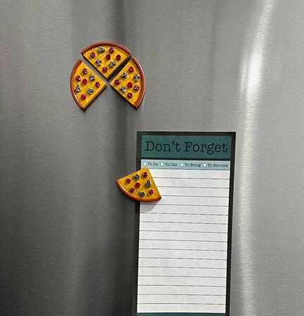 4 Dilim Pizza Magnet