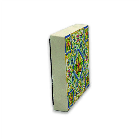 İtalyan Deseni Baskılı Doğaltaş  Magnet(KD-104)Buzdolabı Süsü
