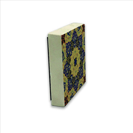 Çini Desen Baskılı Doğaltaş  Magnet(KD-011)Buzdolabı Süsü