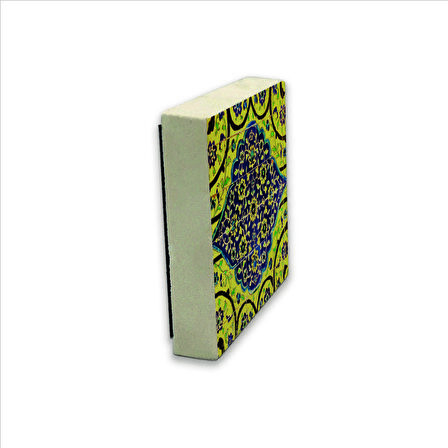 Çini Desen Baskılı Doğaltaş  Magnet(KD-015)Buzdolabı Süsü