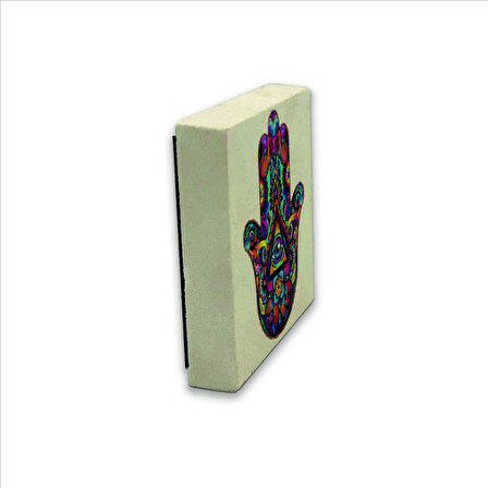 Fatıma'nın Eli Baskılı Doğaltaş  Magnet(KD-002)Buzdolabı Süsü