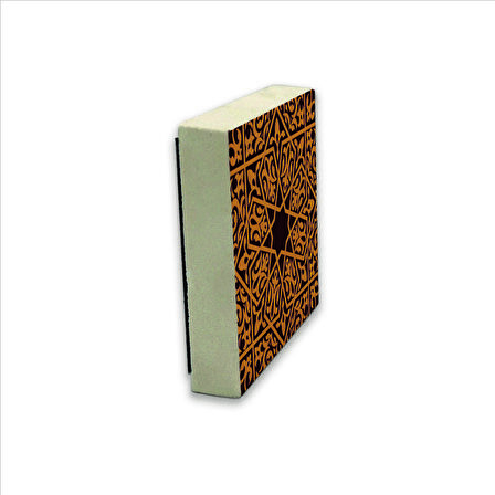 Çini Desen Baskılı Doğaltaş  Magnet(KD-021)Buzdolabı Süsü