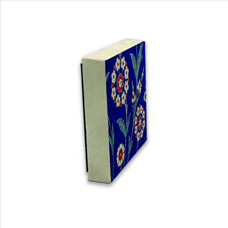 İznik Çini Baskılı Doğaltaş  Magnet(KD-024)Buzdolabı Süsü