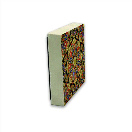Çini Desen Baskılı Doğaltaş  Magnet(KD-025)Buzdolabı Süsü