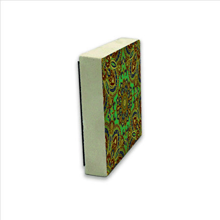 Çini Desen Baskılı Doğaltaş  Magnet(KD-045)Buzdolabı Süsü