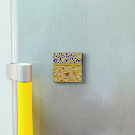 Desen Baskılı Doğaltaş  Magnet(KD-048)Buzdolabı Süsü