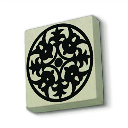 Barok Desen Baskılı Doğaltaş  Magnet(KD-060)Buzdolabı Süsü