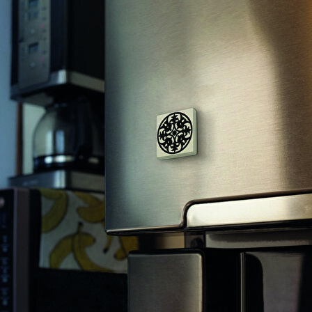 Barok Desen Baskılı Doğaltaş  Magnet(KD-060)Buzdolabı Süsü