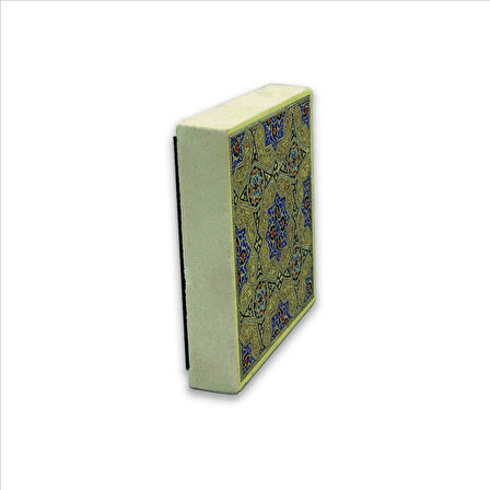 Cuma Cami Çinisi (İran) Baskılı Doğaltaş  Magnet(KD-061)Buzdolabı Süsü