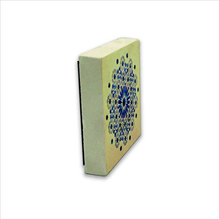 Geometrik Desen Baskılı Doğaltaş  Magnet(KD-062)Buzdolabı Süsü