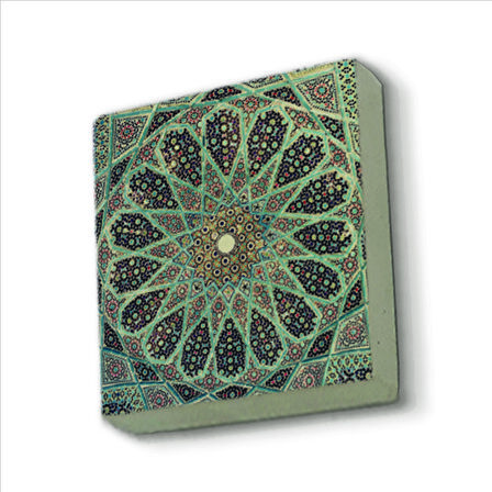 Sa'di-yi Şirazi Türbesi Kubbesi-İran Baskılı Doğaltaş  Magnet(KD-067)Buzdolabı Süsü