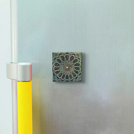 Sa'di-yi Şirazi Türbesi Kubbesi-İran Baskılı Doğaltaş  Magnet(KD-067)Buzdolabı Süsü