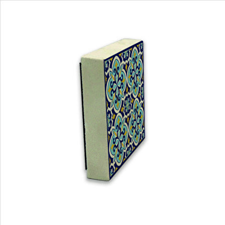 İtalyan Deseni Baskılı Doğaltaş  Magnet(KD-073)Buzdolabı Süsü