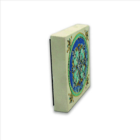 İtalyan Deseni Baskılı Doğaltaş  Magnet(KD-076)Buzdolabı Süsü