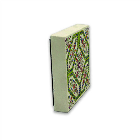 İtalyan Deseni Baskılı Doğaltaş  Magnet(KD-078)Buzdolabı Süsü