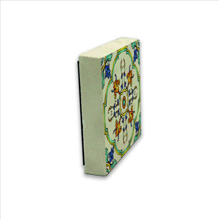 İtalyan Deseni Baskılı Doğaltaş  Magnet(KD-080)Buzdolabı Süsü