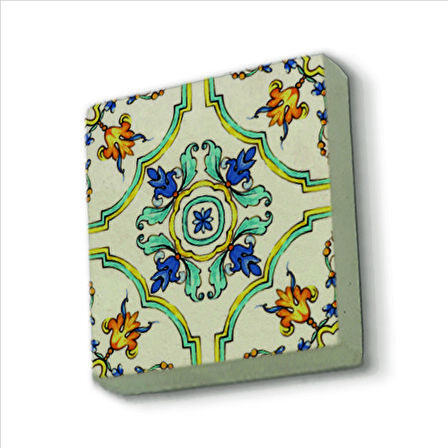 İtalyan Deseni Baskılı Doğaltaş  Magnet(KD-082)Buzdolabı Süsü