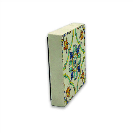 İtalyan Deseni Baskılı Doğaltaş  Magnet(KD-082)Buzdolabı Süsü