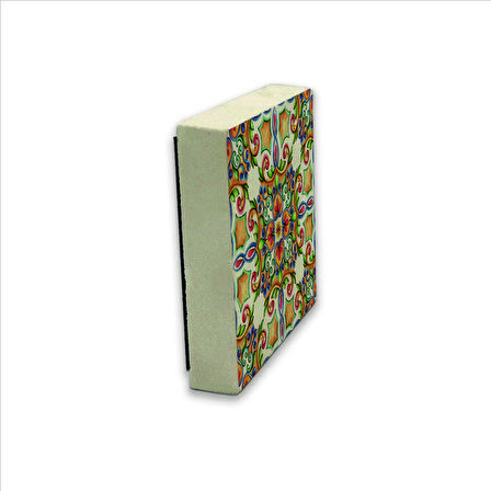 İtalyan Deseni Baskılı Doğaltaş  Magnet(KD-086)Buzdolabı Süsü