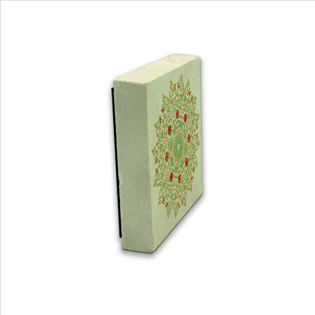 Rumi Desen Baskılı Doğaltaş  Magnet(KD-089)Buzdolabı Süsü