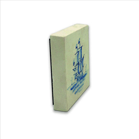 Hollanda Deseni Baskılı Doğaltaş  Magnet(KD-095)Buzdolabı Süsü