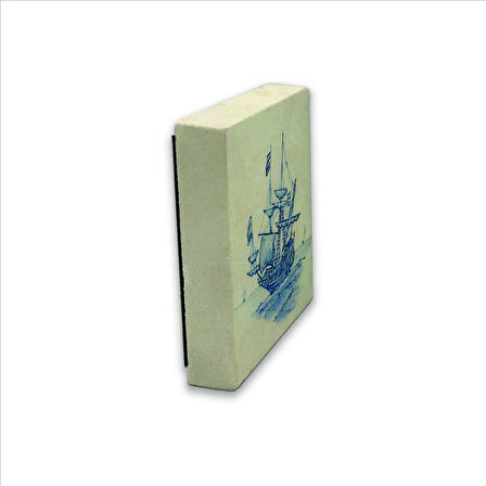 Hollanda Deseni Baskılı Doğaltaş  Magnet(KD-097)Buzdolabı Süsü