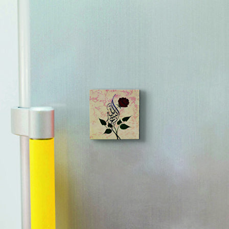 Bismillah Baskılı Doğaltaş  Magnet(KH-010)Buzdolabı Süsü