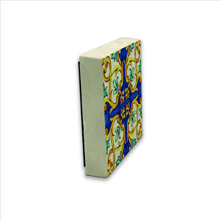 İtalyan Deseni Baskılı Doğaltaş  Magnet(KD-103)Buzdolabı Süsü