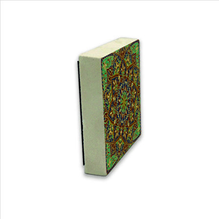 Çini Desen Baskılı Doğaltaş  Magnet(KD-019)Buzdolabı Süsü