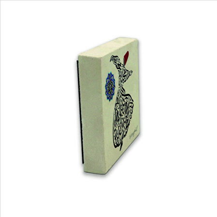 “Allah sevgidir.” Baskılı Doğaltaş  Magnet(KH-203)Buzdolabı Süsü
