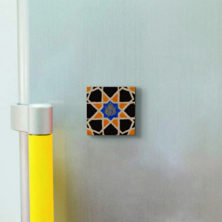 Besmele Baskılı Doğaltaş  Magnet(KD-023)Buzdolabı Süsü