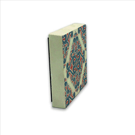 Çini Desen Baskılı Doğaltaş  Magnet(KD-026)Buzdolabı Süsü