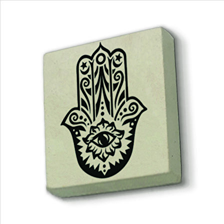 Fatıma’nın Eli Baskılı Doğaltaş  Magnet(KD-004)Buzdolabı Süsü