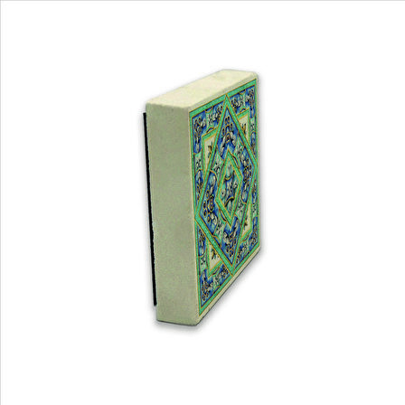 İtalyan Deseni Baskılı Doğaltaş  Magnet(KD-075)Buzdolabı Süsü