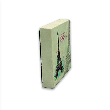 Eyfel Kulesi Baskılı Doğaltaş  Magnet(KRG-001)Buzdolabı Süsü