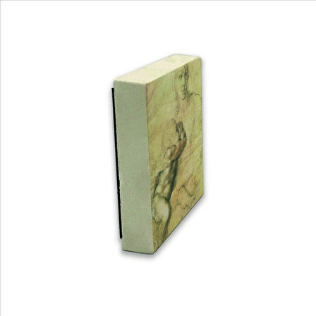 Eskiz çizim (Leonardo Da Vinci) Baskılı Doğaltaş  Magnet(KRG-140)Buzdolabı Süsü