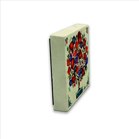 Nar Ağacı Baskılı Doğaltaş  Magnet(KRG-147)Buzdolabı Süsü