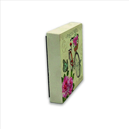 Hollanda  Bisiklet Görseli Baskılı Doğaltaş  Magnet(KRG-038)Buzdolabı Süsü