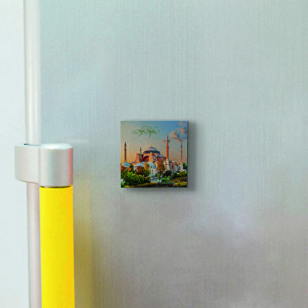 Ayasofya Camii Baskılı Doğaltaş  Magnet(KRT-001)