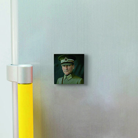 Atatürk Baskılı Doğaltaş  Magnet(KRT-102)Buzdolabı Süsü
