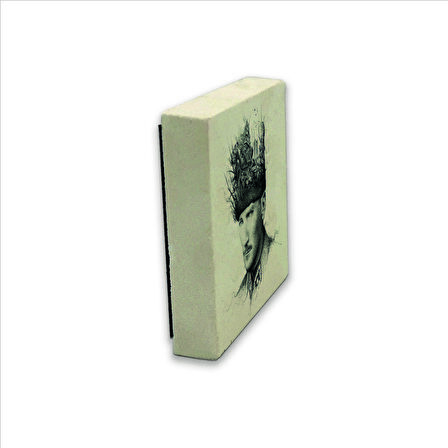 Atatürk Baskılı Doğaltaş  Magnet(KRT-106)Buzdolabı Süsü