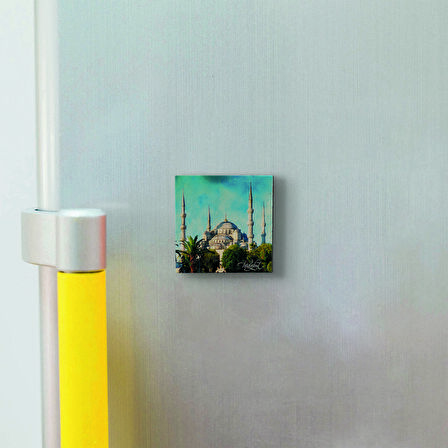 Sultanahmet Camii Baskılı Doğaltaş  Magnet(KRT-013)