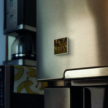 Camide Namaz Kılanlar (Jean-Léon Gérôme, 1871) Baskılı Doğaltaş  Magnet(KRT-133)