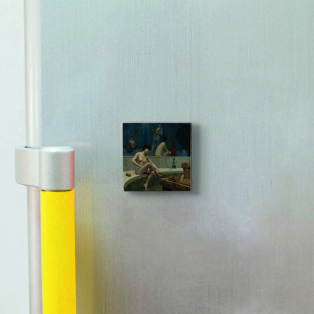 Hamam Baskılı Doğaltaş  Magnet(KRT-143)Buzdolabı Süsü