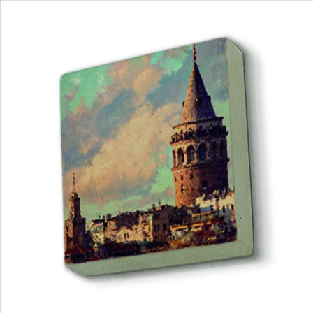 Galata Kulesi  Baskılı Doğaltaş  Magnet(KRT-022)