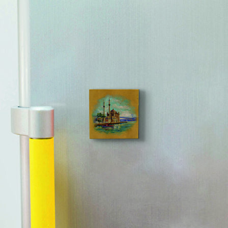 Ortaköy Camii Baskılı Doğaltaş  Magnet(KRT-036)