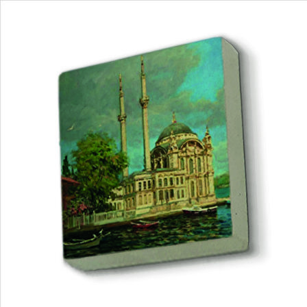 Ortaköy Camii Baskılı Doğaltaş  Magnet(KRT-039)