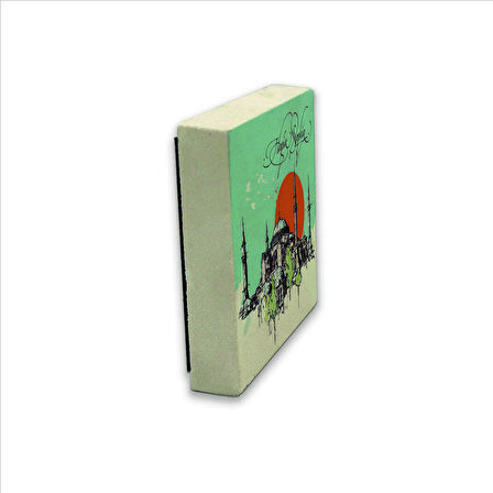 Ayasofya Camii Baskılı Doğaltaş  Magnet(KRT-004)Buzdolabı Süsü