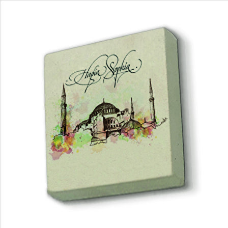 Ayasofya Camii Baskılı Doğaltaş  Magnet(KRT-005)