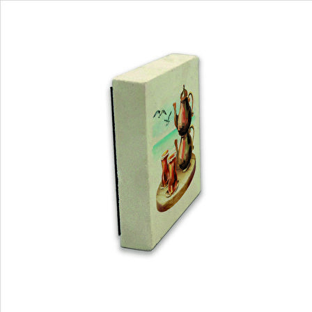 İstanbul Çay Baskılı Doğaltaş  Magnet(KRT-059)
